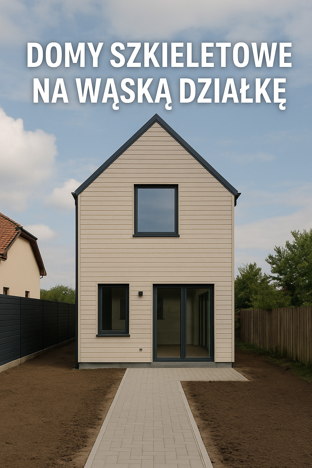 Domy szkieletowe na wąską działkę
