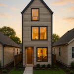 Domy szkieletowe na wąską działkę