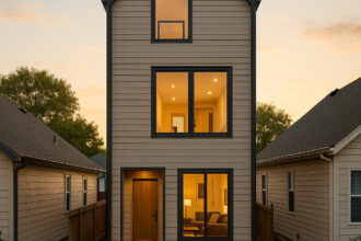 Domy szkieletowe na wąską działkę